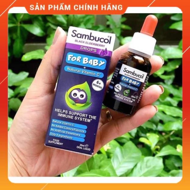 Sambucol tăng đề kháng drop dạng giọt cho bé từ 6 tháng NANA vitamin