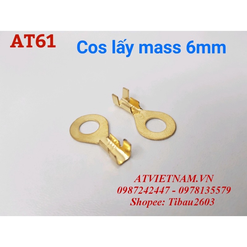 Đầu cos xe máy - cos lấy mass lỗ 6mm - AT61