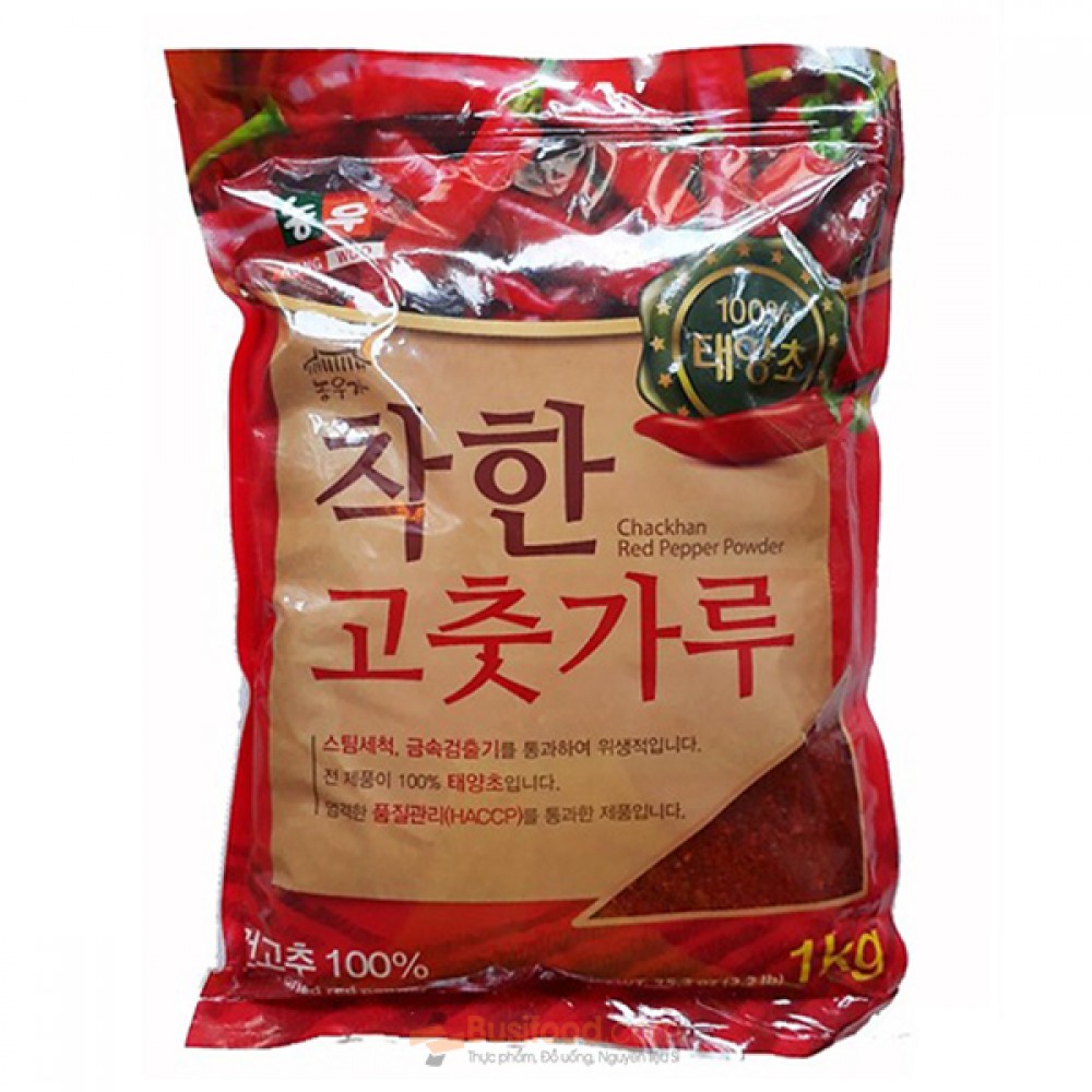 1KG Ớt Bột Vảy Hàn Quốc NongWoo làm kim chi và mì cay