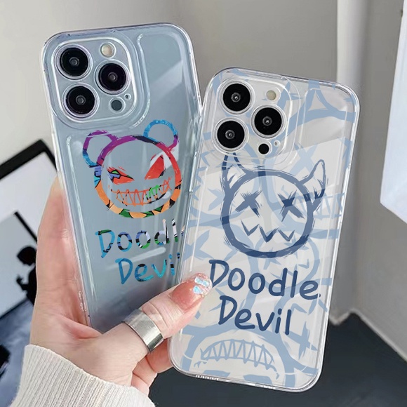 Ốp Điện Thoại TPU Trong Suốt Hình Doodie Devil Cho Xiaomi Redmi Note 11 12 Pro 5G 11S 10 Pro 4G 10S Redmi 12C 11A 10C 9C