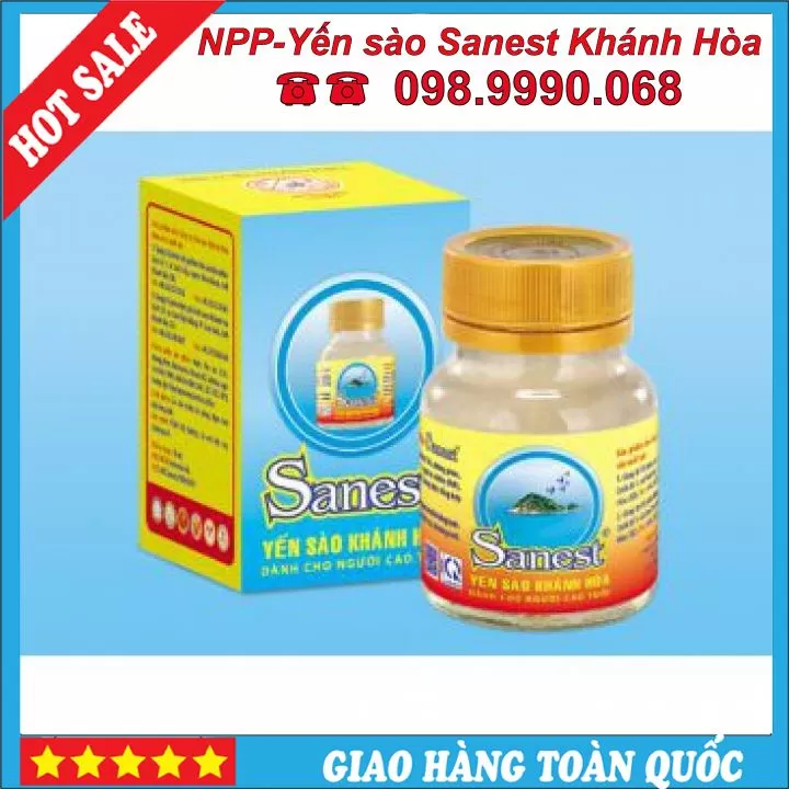 Yến sanest khánh Hòa - Dành cho người Cao Tuổi Lọ 70 Ml