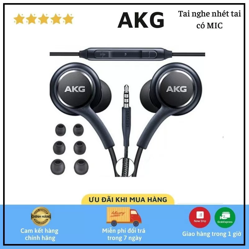 Tai nghe AKG sam sung S8 / S9 / S10 /S10 Plus Bảo Hành 6 tháng dùng cho cả ĐT và Laptop