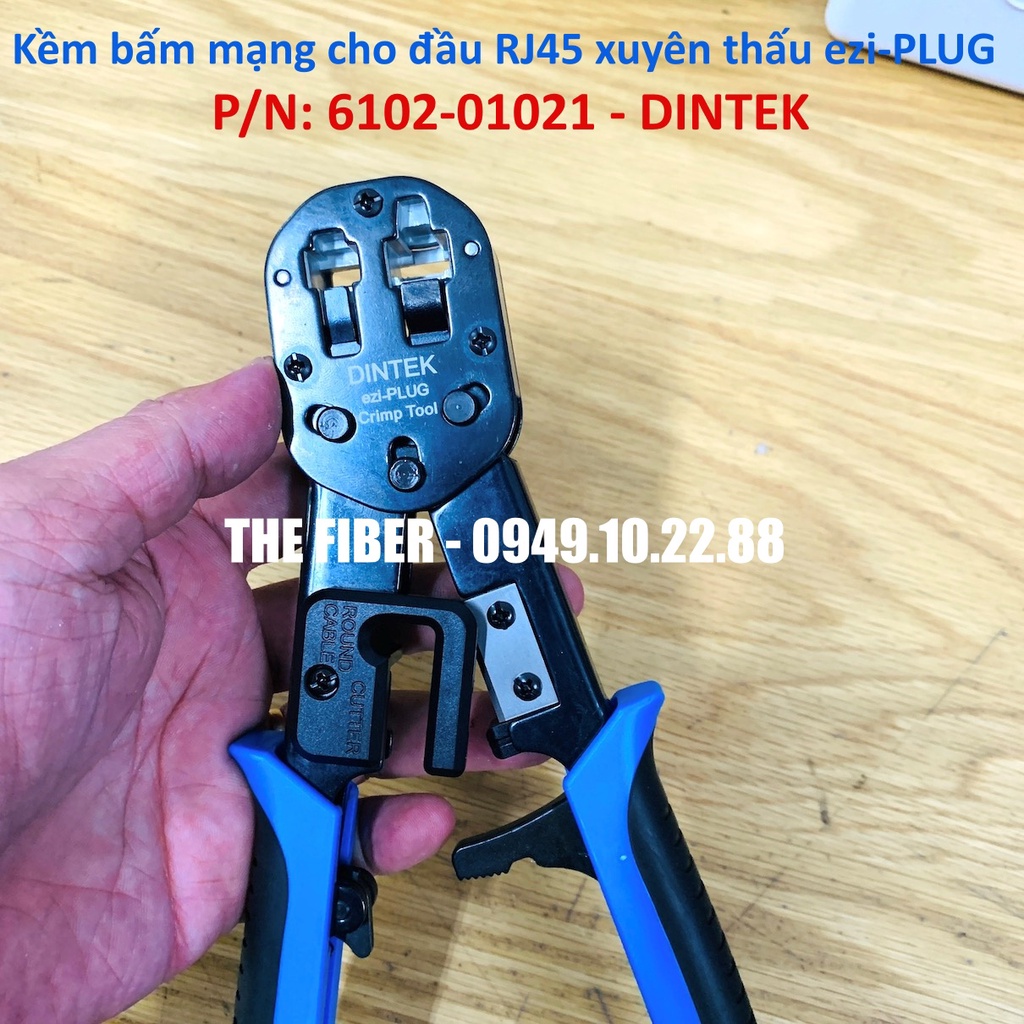 DINTEK - Kềm bấm đầu mạng ezi-PLUG xuyên thấu