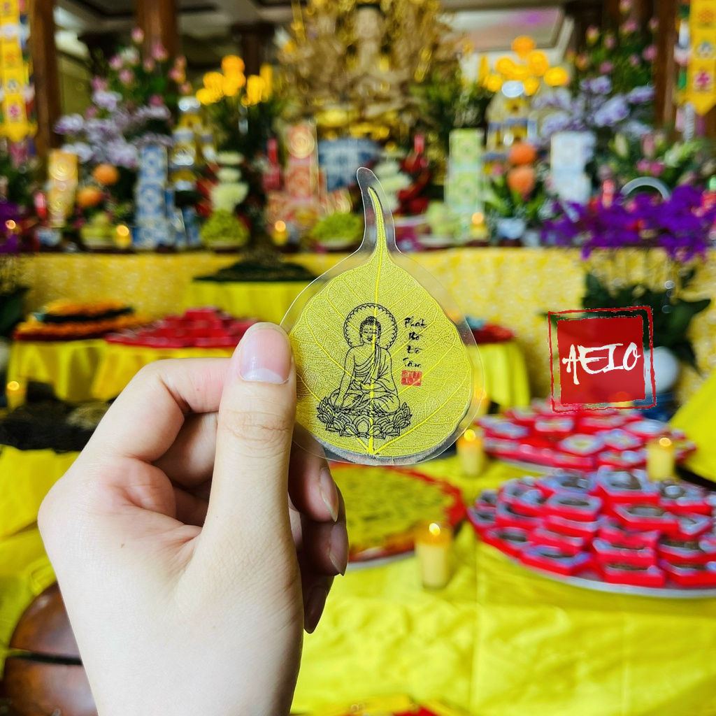 Lá Bồ Đề Hình Phật Ốp Điện Thoại, Máy Tính Bảng