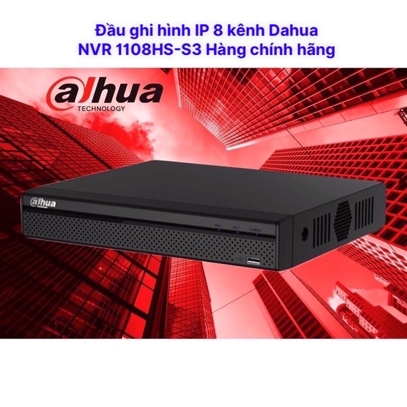 Đầu ghi hình camera IP 8 kênh DAHUA NVR1108HS-S3