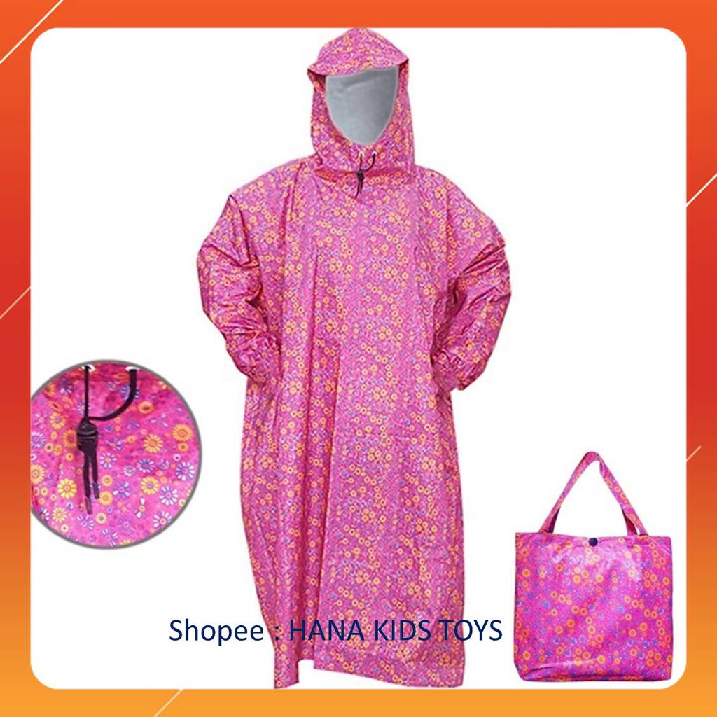 ???? Áo Mưa Vải Dù ???? Áo mưa người lớn, Dạng bit không xẻ tà, siêu bền, họa tiết đẹp.