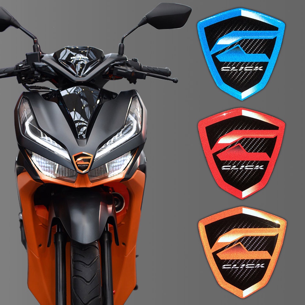 Tem Logo Click 125i 150i Biểu Tượng 3D Epoxy Resin Sticker Cho Xe Máy Honda