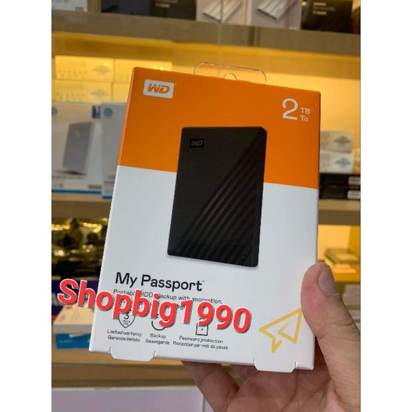 Ổ cứng di động HDD 2TB WD My Passport  - bảo hành 36 tháng