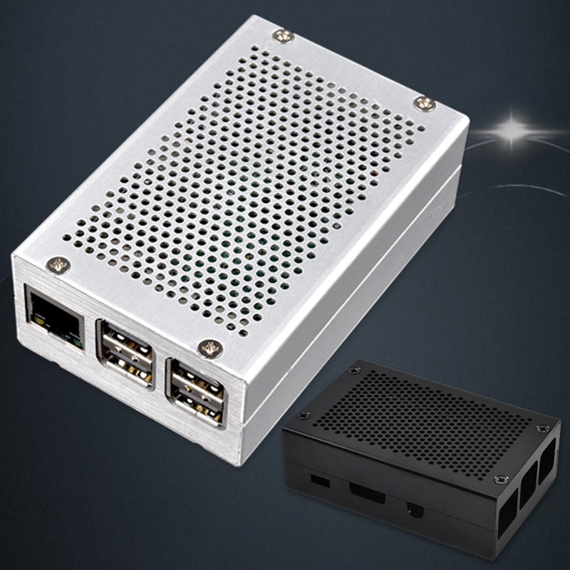 Vỏ hộp bằng hợp kim nhôm cao cấp cho Raspberry Pi 3 Model B Pi 2 B / B +
