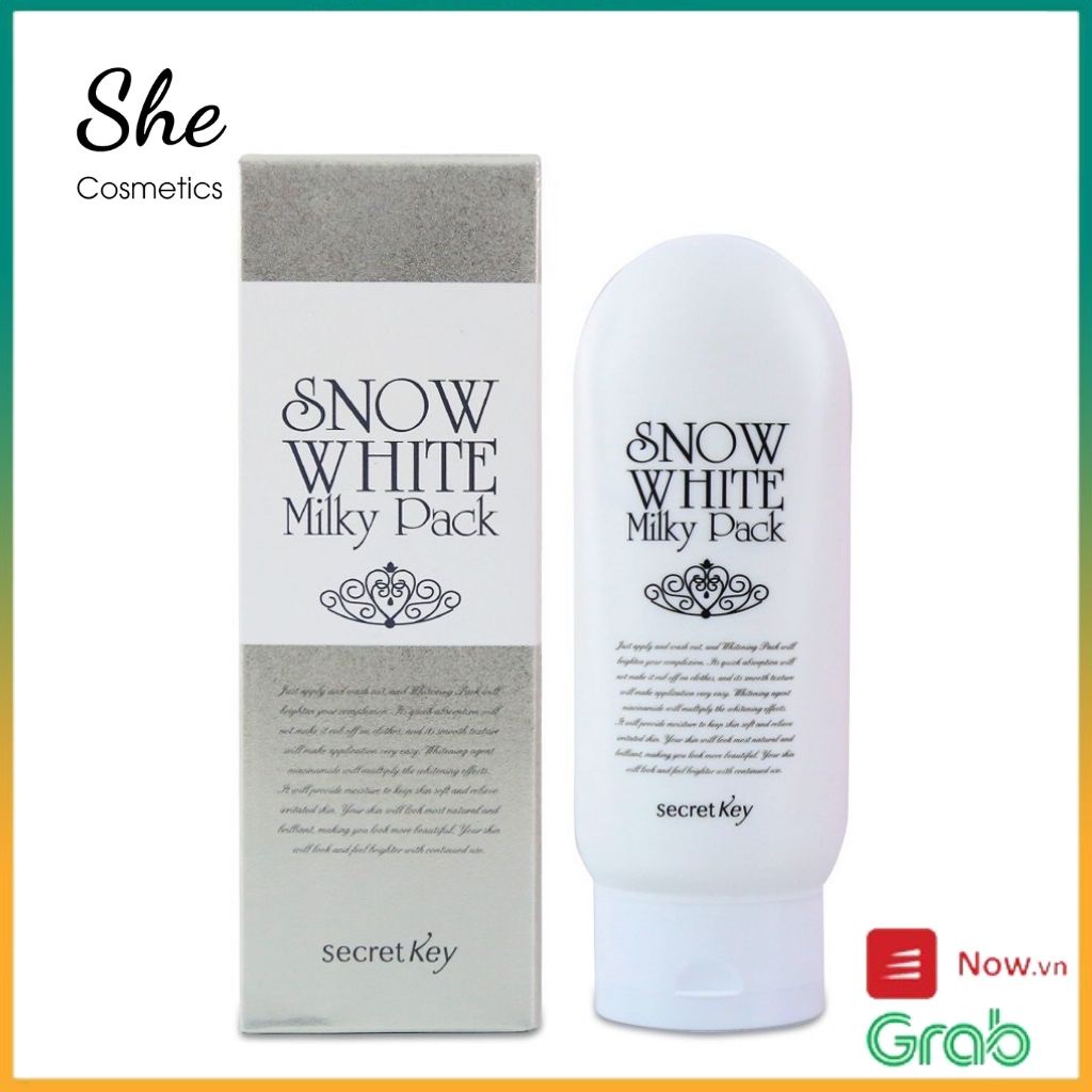 Kem dưỡng trắng da toàn thân Secret Key Snow White Milky Pack 200g