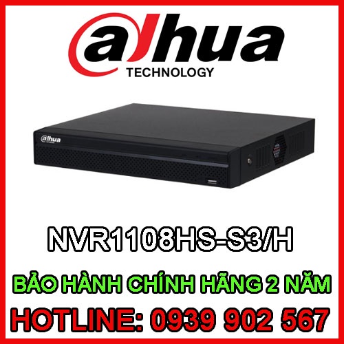 Đầu ghi hình camera IP 8 kênh DAHUA DHI-NVR1108HS-S3/H