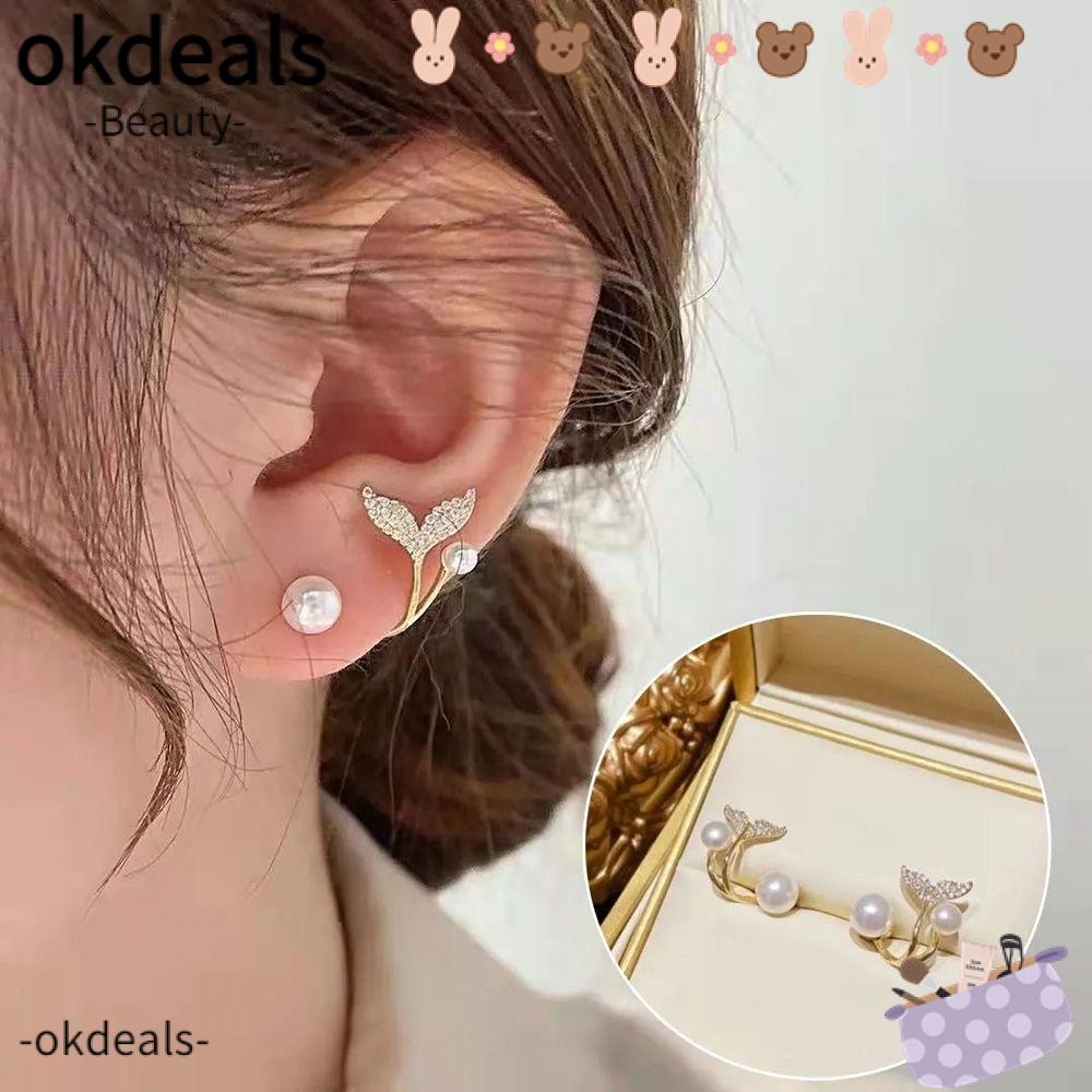 OKDEALS Earrings Ins Style Luxury Fishtail Jewelry