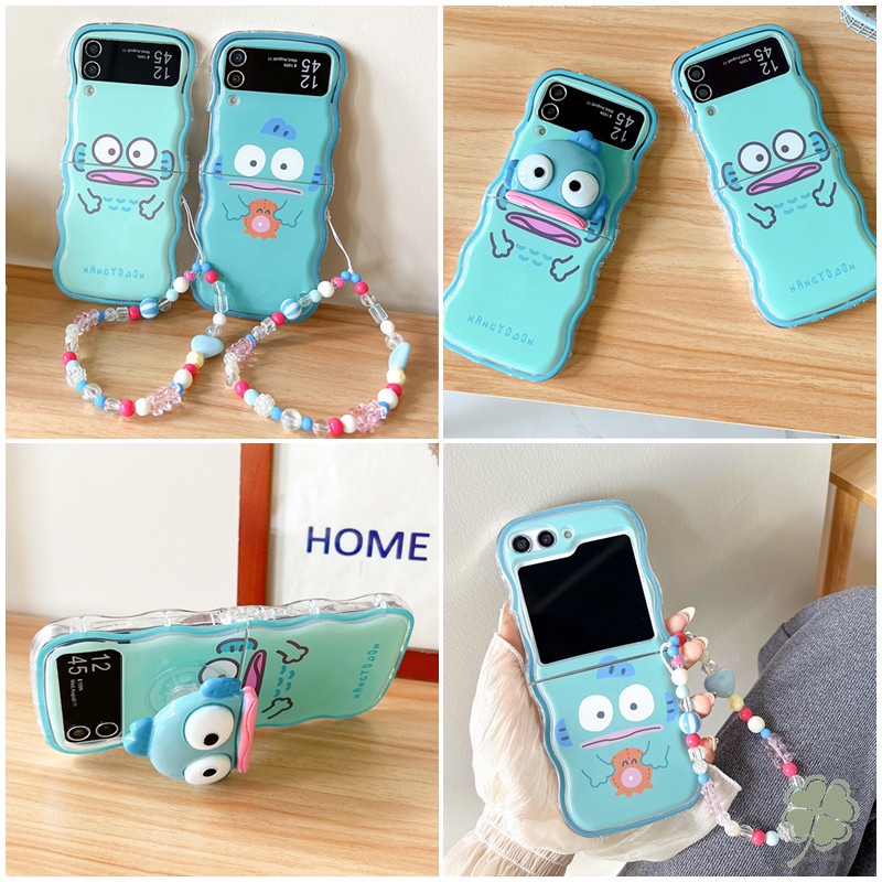 Ốp Điện Thoại TPU Dẻo Họa Tiết Hoạt Hình Chú Cá Dễ Thương Chống Sốc Cho Samsung Galaxy Z Flip 5 Z Flip 4 Z Flip 3 Flip 3 Flip5 4 3