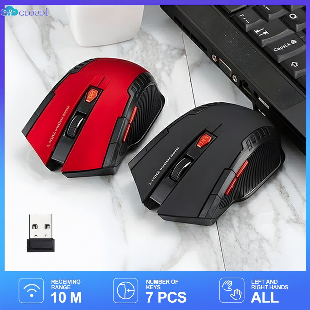 Chuột Chơi Game Không Dây 2.4Ghz, Chuột Chơi Game Độ Chính Xác Cao Chuột Quang Bluetooth Không Dây Im Lặng Cho Máy Tính Để Bàn Cloud1