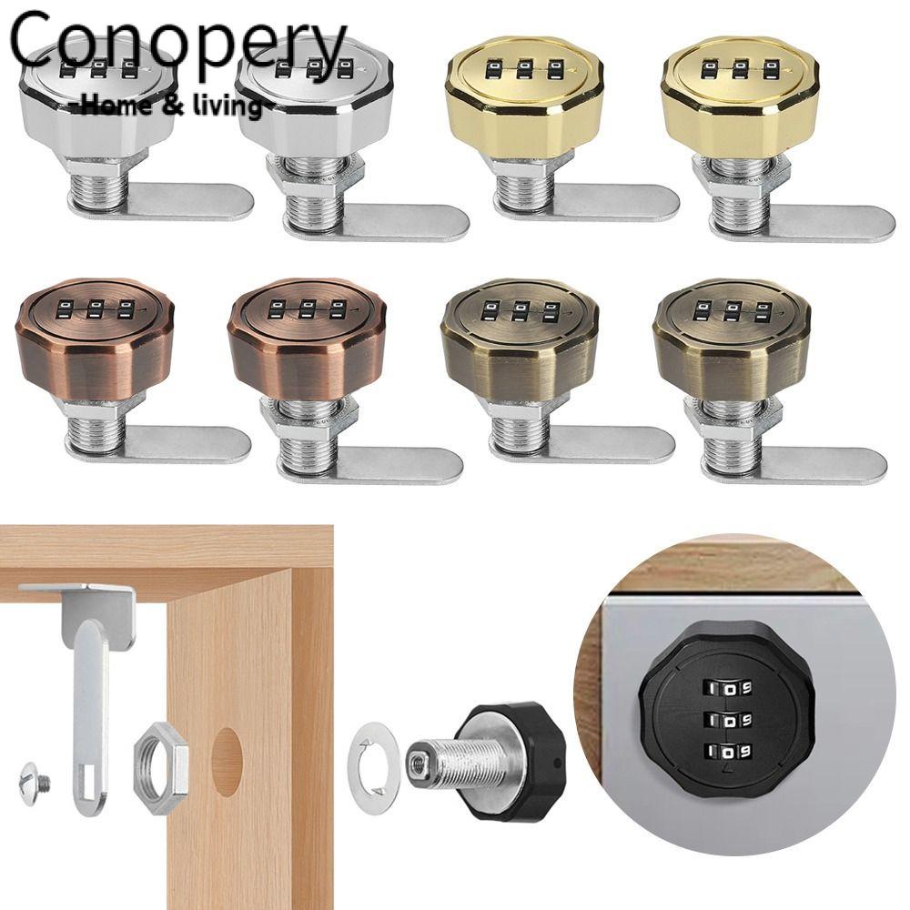 Conopery Ổ Khóa Kết Hợp 3 Số Cho Tủ Đồ Nội Thất Nhà Ở