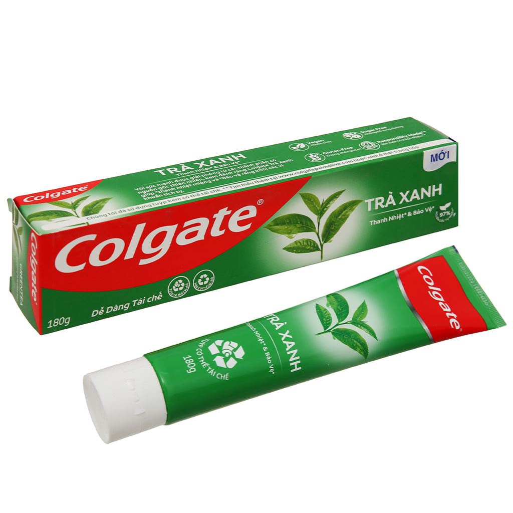 Kem Đánh Răng Colgate Trà Xanh 180g  giúp thanh nhiệt miệng và bảo vệ răng