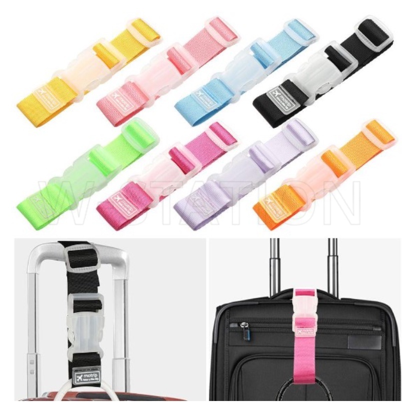 Dây Đai Khóa Cố Định Hành Lý / Ba Lô / Quần Áo Bằng Nylon Nhiều Màu Tùy Chỉnh Đa Năng Tiện Dụng Mang Theo Du Lịch