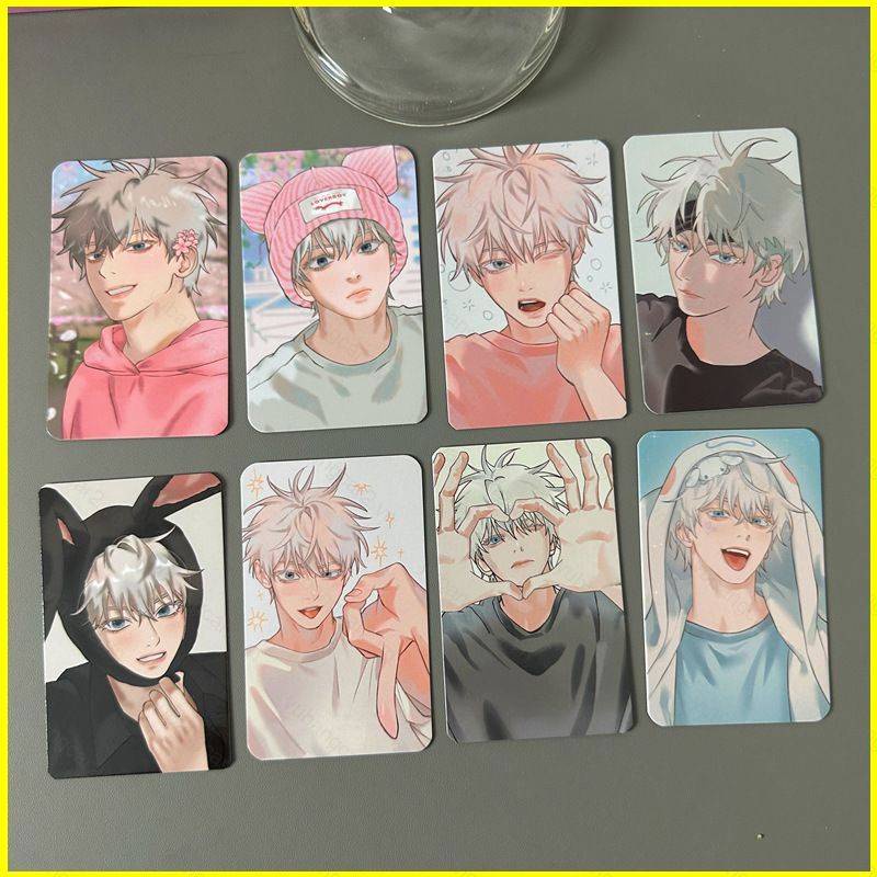 Yb2 8 cái anime jujutsu kaisen card fans bộ sưu tập gojo satoru card fans collection gift by2