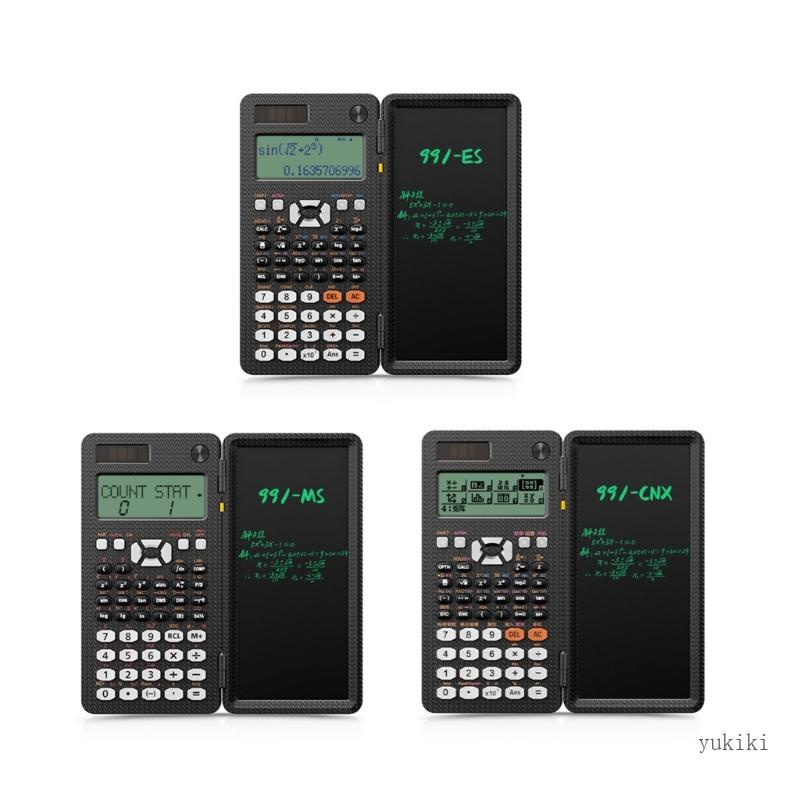Máy Tính Năng Lượng Mặt Trời Kiki Có Màn Hình LCD Notepad 991MS 991ES 991ES Chuyên Nghiệp Có Thể Gập Lại Cho Học Sinh