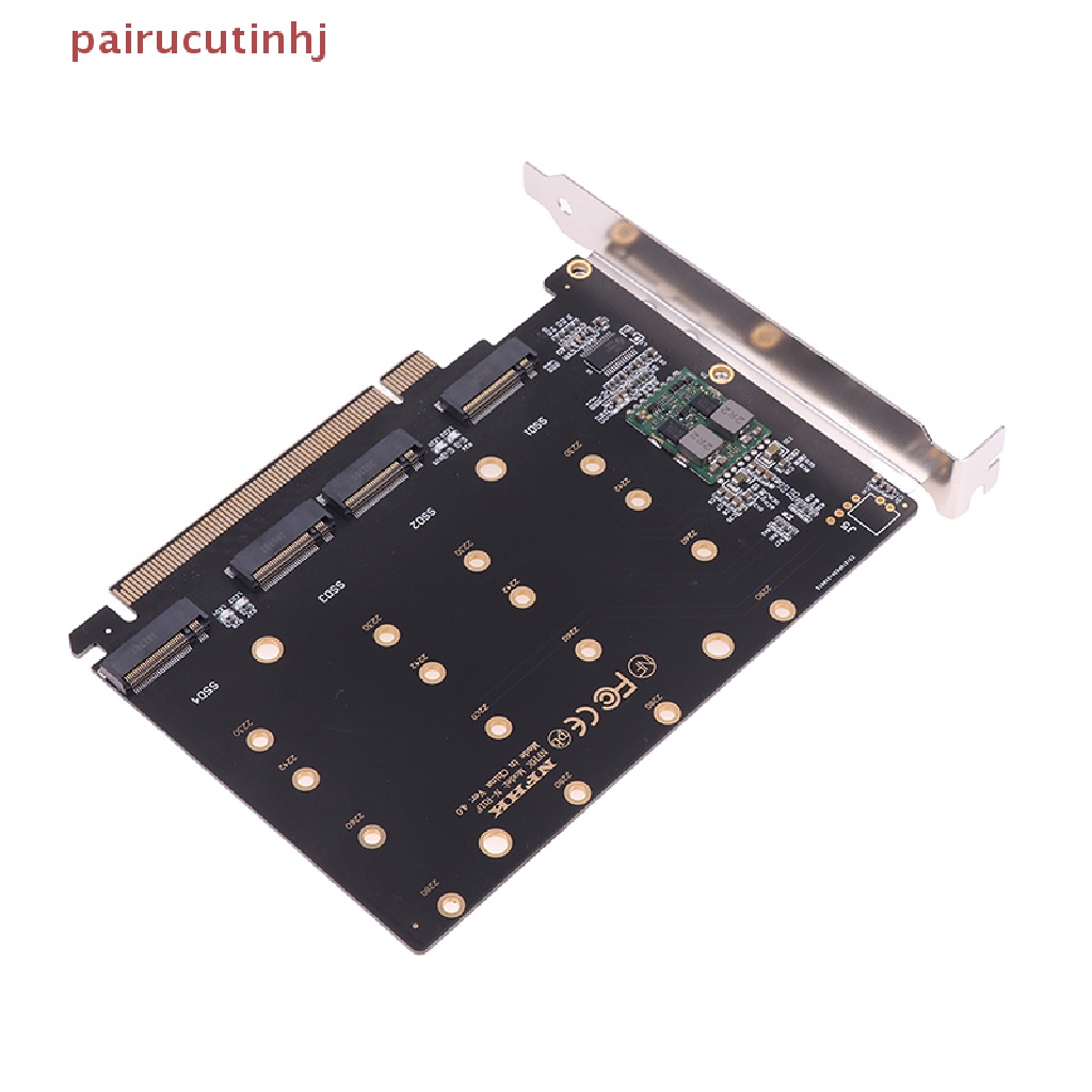 Cặp Thẻ Mở Rộng Ổ Cứng 4 Cổng M.2 NVMe SSD Sang PCIE X16M