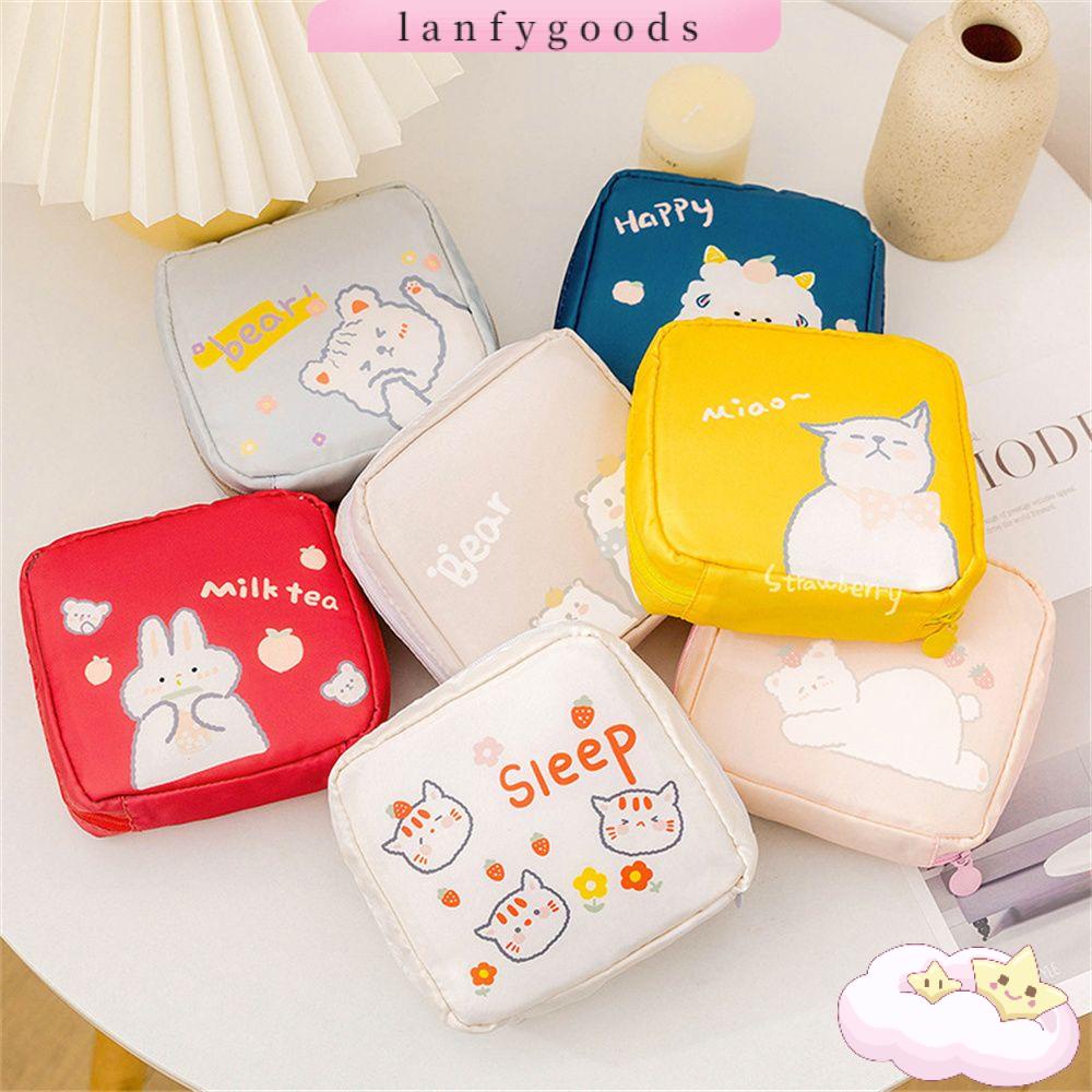 Túi đựng đồ trang điểm/ tiền xu/ đồ dùng vệ sinh cá nhân tùy chọn màu sắc dễ thương cho nữ