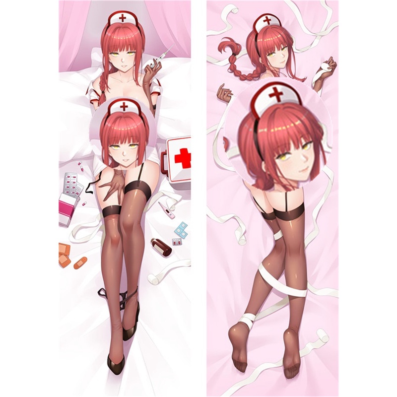 Anime chainsaw man makima cosplay dakimakura vỏ gối ôm cơ thể phụ kiện hoạt hình xmas quà tặng nhồi không bao gồm 50 * 150cm