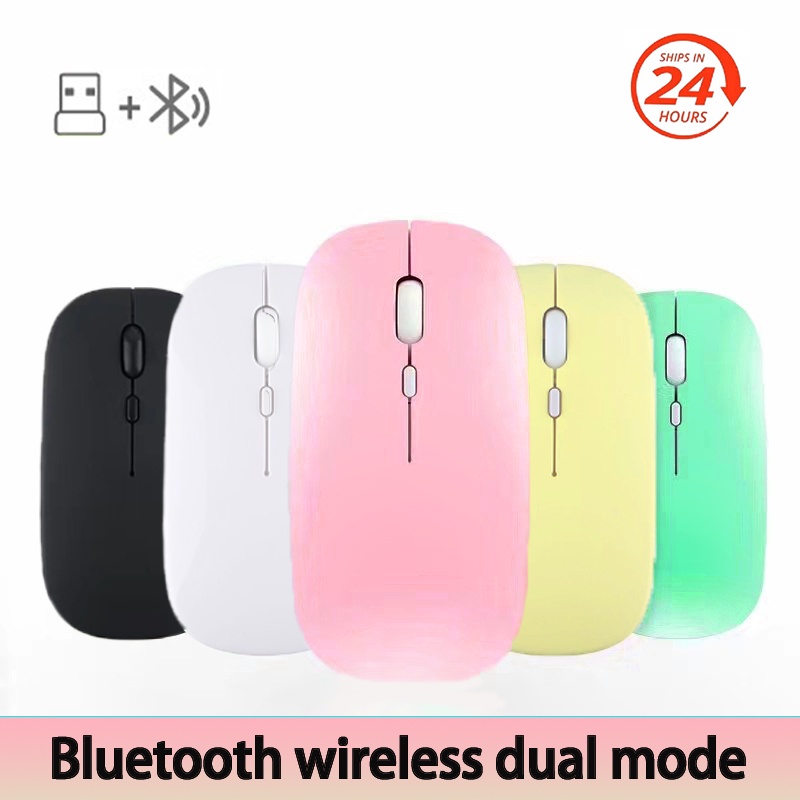 Chuột Bluetooth Không Dây 2.4GHZ Hai Chế Độ 24h Dùng Để Chơi Game