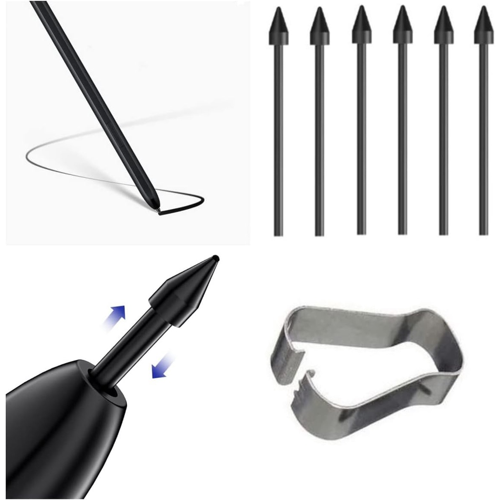 Set 5 Đầu Bút Cảm Ứng Cho samsung galaxy tab s6 lite t860 t865 p615 p610 s7 plus s7 fe t870 t970 s8 ultra