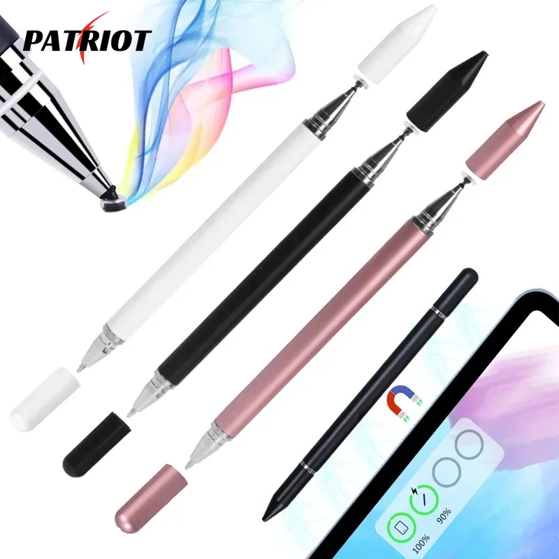 Bút Cảm Ứng Từ Tính 2 Trong 1 Cho Điện Thoại / Máy Tính Bảng / Máy Tính Bảng / Bút Cảm Ứng Bằng Nhựa / 3c