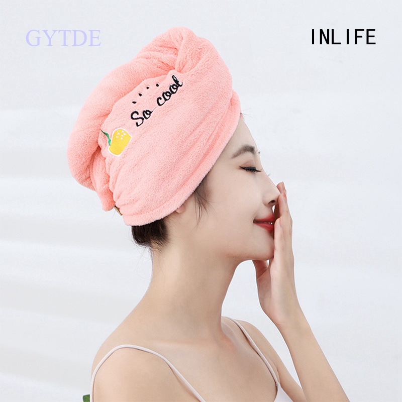 Mũ Trùm Đầu Thấm Hút Nước Làm Khô Tóc Tiện Dụng