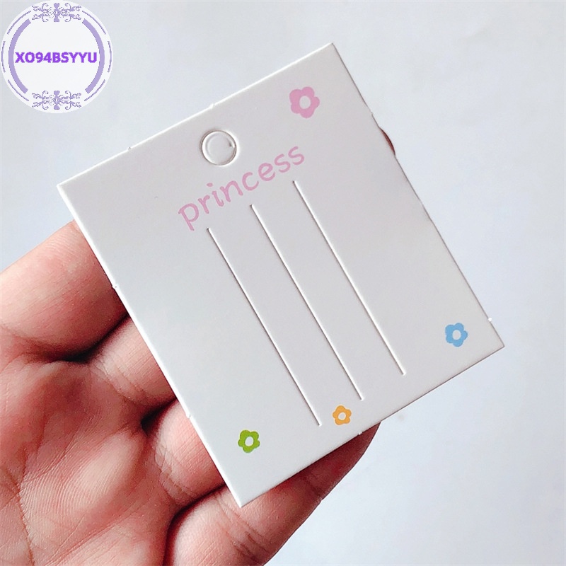 Xo94bsyu Set 50 Thẻ Giấy Trưng Bày Kẹp Tóc Thời Trang