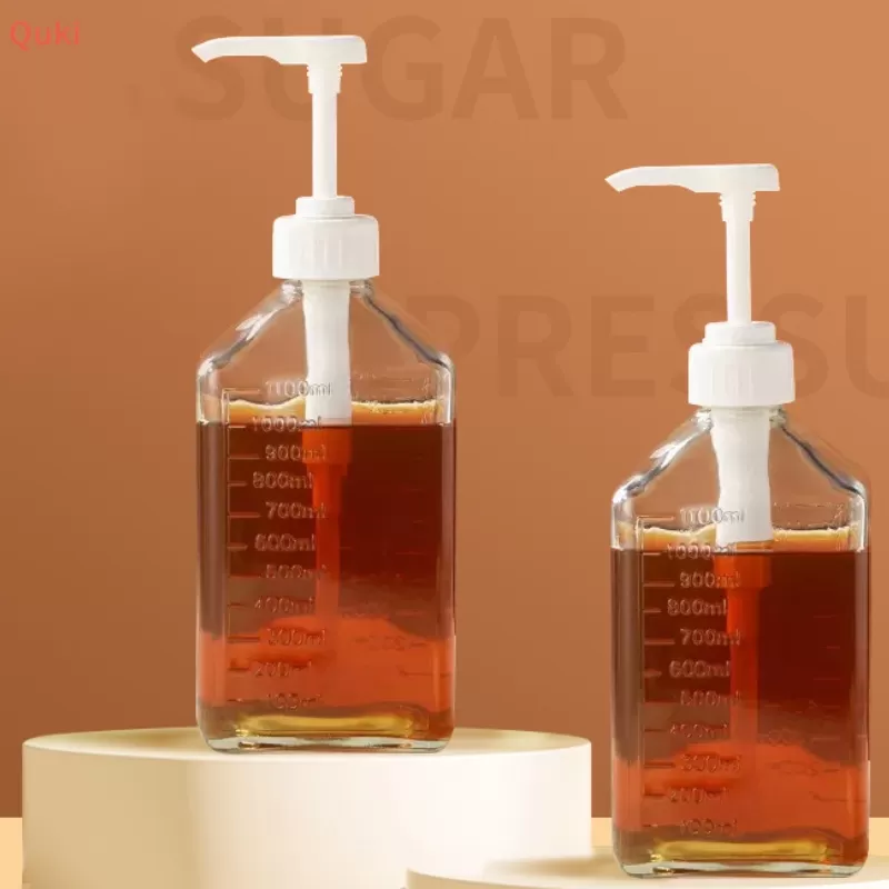 Bình Đựng Sốt / Cà Phê Đa Năng Dung Tích 1100ml Kèm Vòi Bơm Tiện Dụng