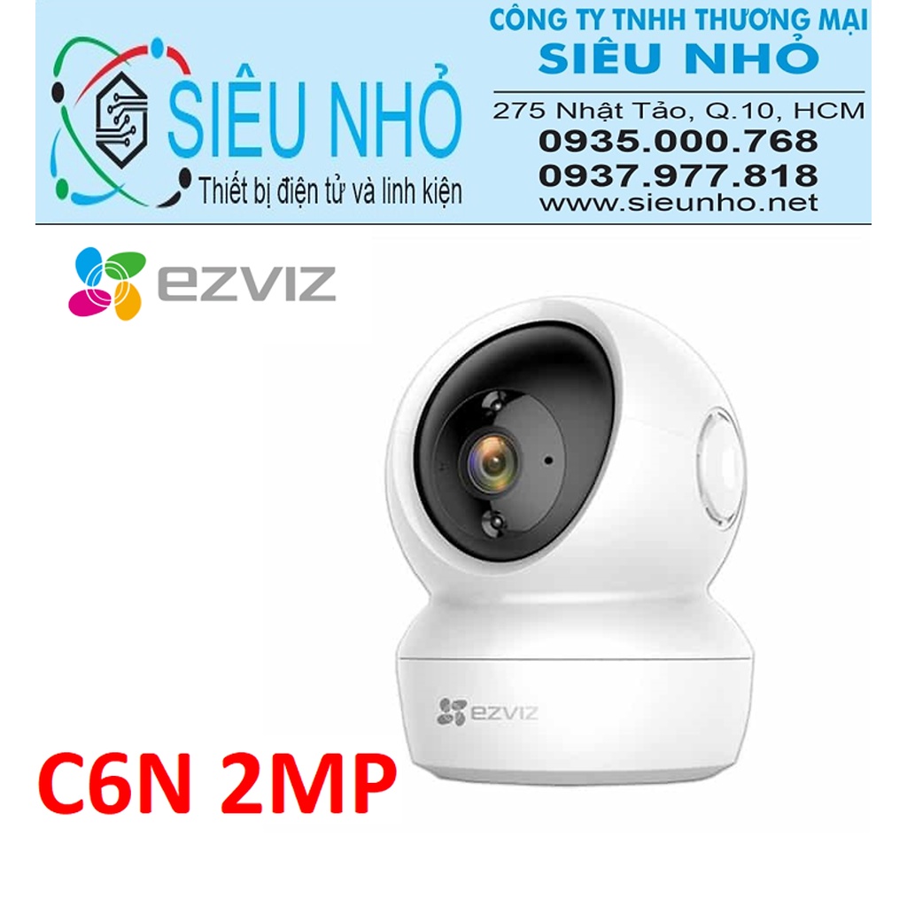 Combo Camera Wi-fi Trong Nhà EZVIZ C6N 2MP và Thẻ Nhớ 32GB/64GB - Hàng Chính Hãng