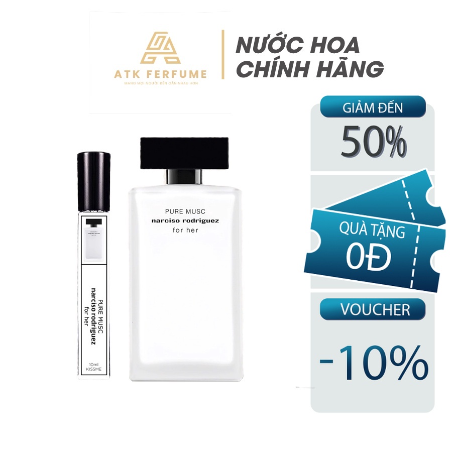 Nước hoa nữ Narciso Rodriguez Pure Musc For Her EDP Narciso trắng quyến rũ thanh lịch nữ tính thơm lâu