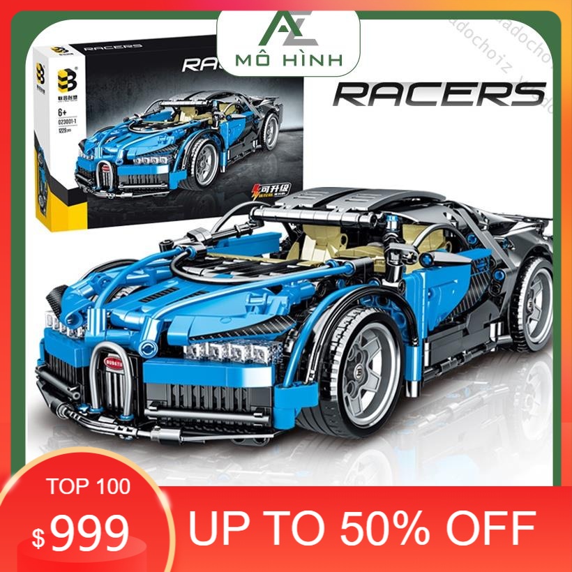 Bộ xếp hình lắp ghép lego siêu xe Bugatti Chiron phiên bản giới hạn | Mô hình lắp ráp đồ chơi