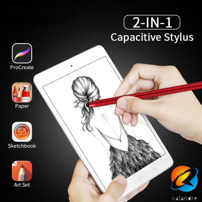 Bút Cảm Ứng Màn Hình 2 Trong 1 Dành Cho Điện Thoại android / Máy Tính Bảng