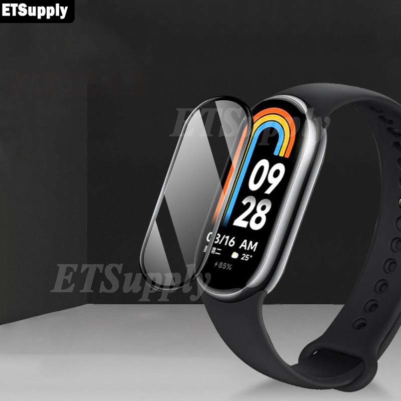 Set 2 Kính Cường Lực Mềm Bảo Vệ Màn Hình Chống Trầy Cho Đồng Hồ Thông Minh xiaomi smart band 8 mi band8 active