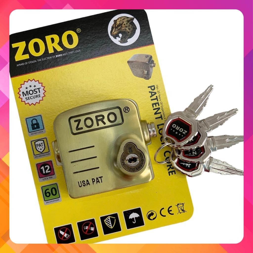Ổ Khoá Chụp Pát Cửa ZORO⚡FREE SHIP⚡Ổ Khóa Chụp Chống Cắt Toàn Diện-Bảo vệ khoen cửa-chống trộm hiệu quả. Hàng chính hãng