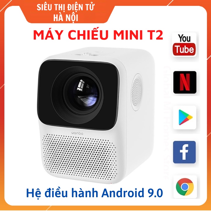 Máy Chiếu Mini T2 FULL HD+ , Android 9.0 Ram 1G - Rom 8G