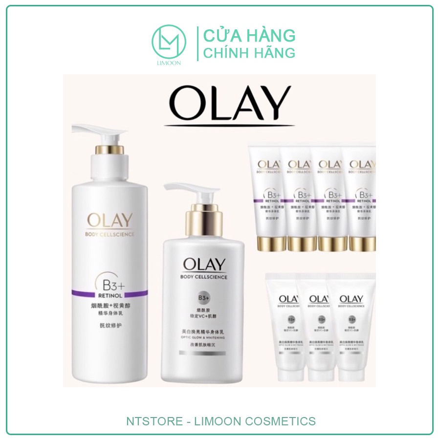 Dưỡng thể dưỡng trắng body - Body Lotion Olay B3 Retinol - B3+ vc