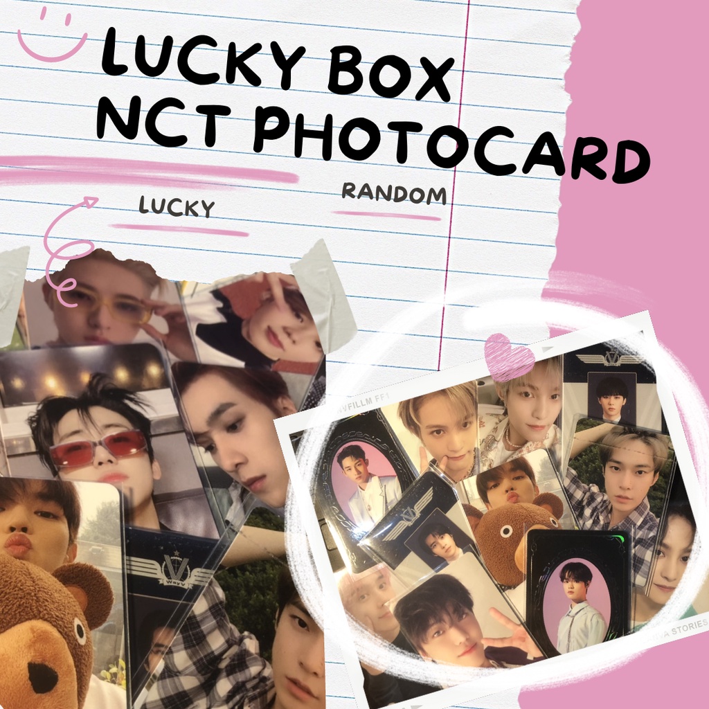 LUCKY BOX PHOTOCARD ALBUM ẢNH THẺ RANDOM NHÓM NHẠC NCT 127 DREAM WAYV  100% OFFICIAL PHOTOCARD