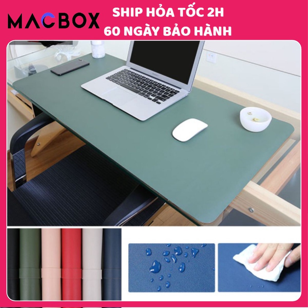 Lót Chuột Mouse Pad, Thảm Da Trải Bàn Làm Việc DeskPad Tấm Cỡ Lớn 120x60, 120x50, 80x40 Chống Nước Nhiều Màu