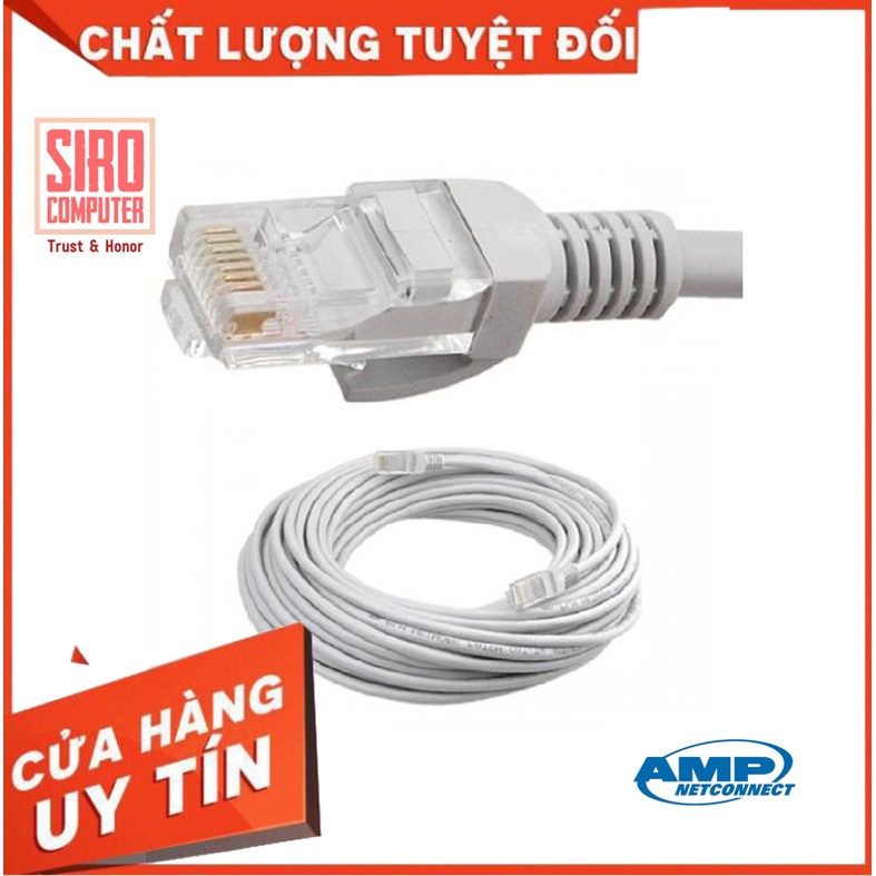 Dây mạng bấm sẵn 2 đầu 10m - 30m - CAT5E Màu trắng