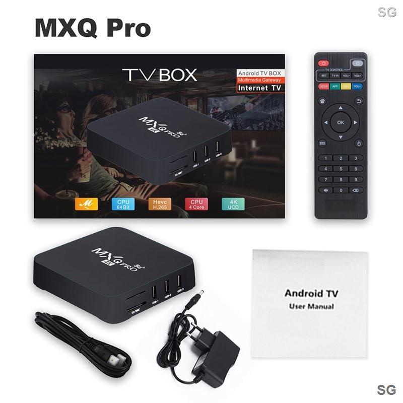 Đầu TV Box 4K MXQ Pro 8GB / 16GB 256gb / Android WiFi 5g Ultra HD Q96mini ChấT LượNg Cao KèM Phụ KiệN