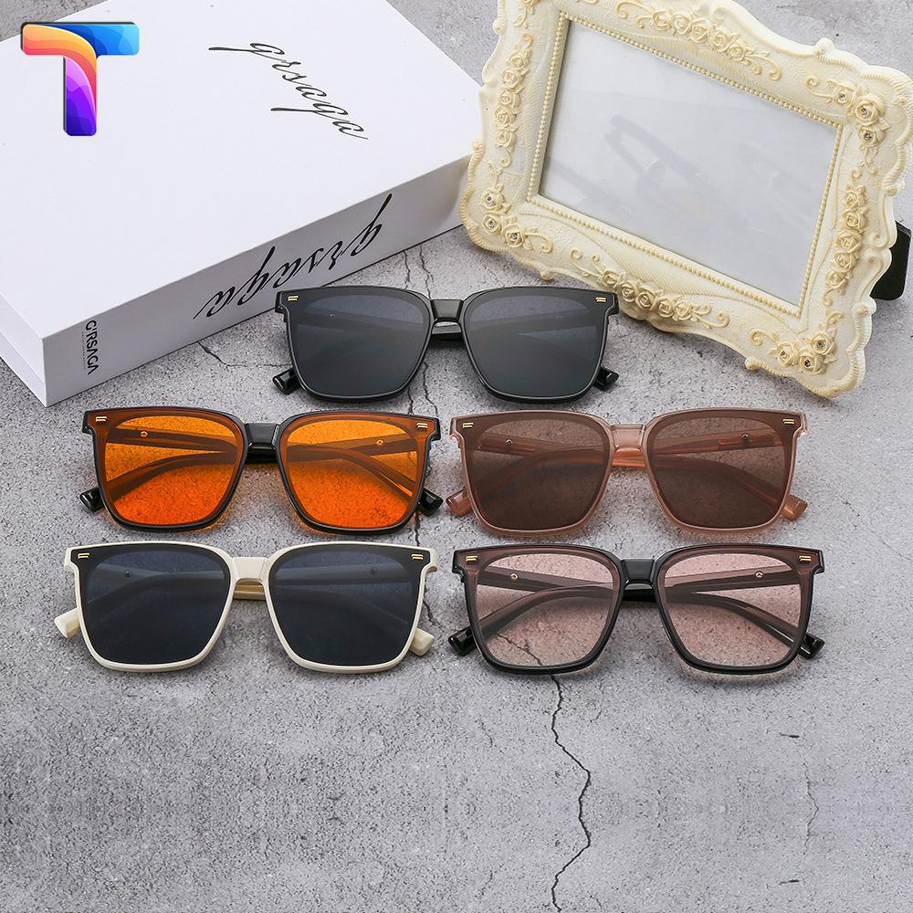 Mắt kính râm GM nam nữ vuông lớn tràn viền 623