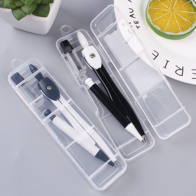 Bộ compa vẽ hình tròn bằng thép không gỉ kiểu dáng tiện dụng dành cho học sinh
