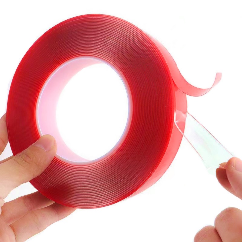 Băng keo 2 mặt 3M siêu dính trong suốt dài 3 mét, dán tranh không cần khoan tường.