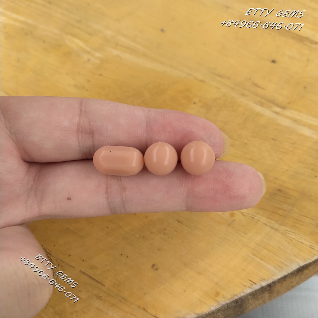 Combo 3 bi silicone màu cam, bi găm cho nam, bi mắt cá silicone, lục giác silicone