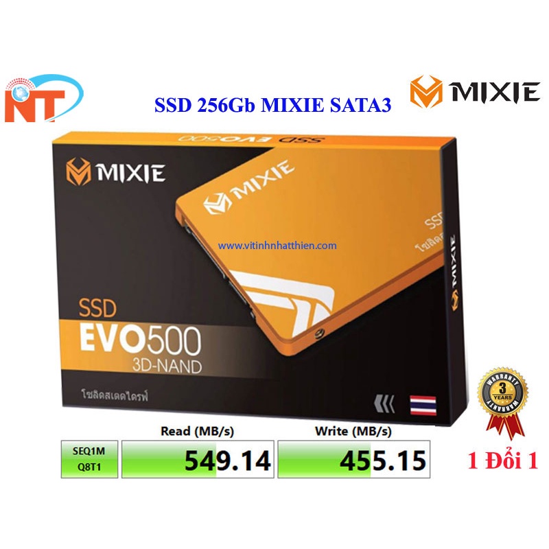 Ổ Cứng SSD 256Gb -128GB MIXIE EVO500 SATA 3 - 2.5INCH - New 100% - Bảo Hành 3 Năm Chính Hãng