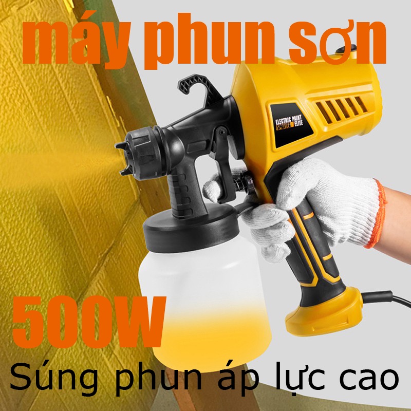 Máy phun sơn điện,Thích hợp để phun trong nhà, phun tường bên ngoài, phun mái, chế tác gỗ, phun xe